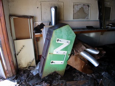 Burnside Drive-In Theatre - Old In-Sign - Photo From Water Winter Wonderland (newer photo)